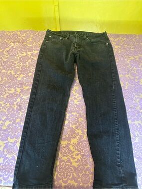 Levi's Men's Black Straight Jeans